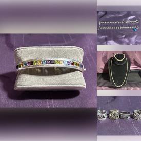 MaxSold Auction: This online auction features sterling silver jewelry, sterling silver & crystal pieces, gemstone jewelry, and much more!