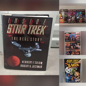 MaxSold Auction: This online auction features Star Trek books including Next Generation, Deep Space Nine, New Frontier, Trivia, and William Shatner novels, Star Trek calendars, Star Trek magazines, and more!