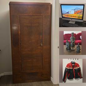 MaxSold Auction: This online auction features iMac computer, men’s & women’s footwear, graphic novels, small kitchen appliances, Ty collection, Wade Whimsies collection, Star Trek collectibles, women’s clothing, outerwear, office supplies, pet products, cameras & lenses, vintage armoire, DVDs, vinyl records, printer, photographer gear, and more!n