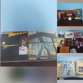 MaxSold Auction: This online auction features vintage flasks, metal wall art, laser discs, S & P shakers, vintage sheet music, vintage doll stroller, CDs, ceramic duck collection, golf accessories, DVDs, vinyl records, wood carving, NIB patio light, Coca-Cola collectibles, and more!