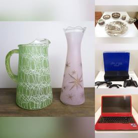 MaxSold Auction: This online auction features small kitchen appliances, golf clubs, steel rims, guitars, laptop, speakers, Flow Blue dishes, stereo components, video game consoles & accessories, snuff bottles, art glass, vintage Pyrex, stained glass lamps, comics, electronic keyboards, Legos, Depression glass, Suzie Cooper collection, bar mirror, and more!