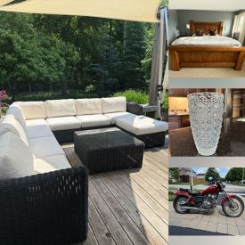 MaxSold Auction: This online auction features patio furniture, steins, nutcracker collection, snow blower, garden tools, harmonica set, patio heater, telescope, patio cantilevered umbrella, art glass, crystal pieces, exercise equipment, room divider, DVDs, CDs, small kitchen appliances, area rug, and much more!