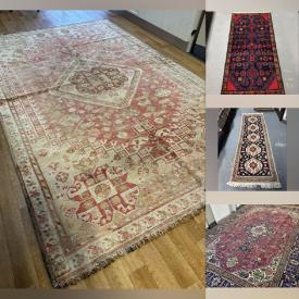 MaxSold Auction: This online auction features Persian rugs & runners such as  Zanjan, Bakhtiar, Hamadan, Tabriz,  Ardabil , Gharajeh  and more!