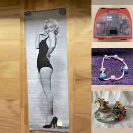 MaxSold Auction: This online auction features camera, Blue Mountain pottery, perfume bottles, Willow Tree figures, decanter, collector plates, elephant collection, art glass, costume jewelry, sports trading cards, die-cast vehicles, firepot, hand tool, cookie jars, Pandora bracelet & charms, Marilyn Monroe collectibles, teacup/saucer sets, and more!