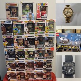 MaxSold Auction: This online auction features video game, watches, folding bike, small kitchen appliances, novelty telephones, Funko Pops, Sadler teapot, toys, Lego kit, and more!