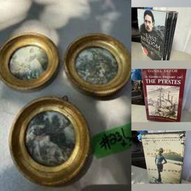 MaxSold Auction: This online auction features antique & vintage books, men’s & women’s shoes, beauty appliances, power & hand tools, outerwear, small kitchen appliances, art supplies, craft supplies, sunglasses, stained glass fixture, kids shoes, games, office supplies, video games, DVDs, window & portable AC units, Pokemon cards, sports trading cards, perfume bottles, collector spoons, KLM houses, and much, much, more!!!