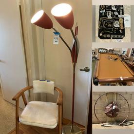 MaxSold Auction: This online auction features pool table, vinyl records, vintage cameras, International dolls, wooden statues, desks, office supplies, home health aids, cloisonne jars, art glass, wooden Asian chest, fitness gear, puzzles, small kitchen appliances, vintage books, steins, games, art pottery, vintage wooden radio, fabric, yarn, silver & costume jewelry, watches,  stamps, men’s & women’s clothing & shoes, teacup/saucer sets, vintage children’s clothing, Royal Cpenhagen plates, cedar chest, coins, power & hand tools, fishing gear, shelving units, washer, dryer, air compressor, garden art, garden tools, souvenir spoons, plant pots, patio furniture, and much, much, more!!!