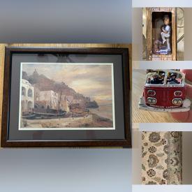 MaxSold Auction: This online auction features glass top table, Legos, office supplies, vintage toys, sports trading cards, games, DVDs, CDs, sectional couch, area rug, craft supplies, buttons, patio furniture, fitness gear, costume jewelry, graphic novels, planters, and more!