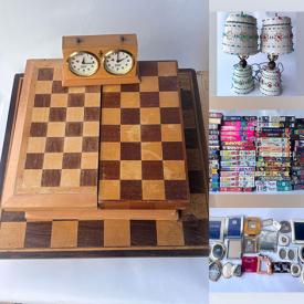 MaxSold Auction: This online auction features printer, small kitchen appliances, sewing machine, perfume bottles, vintage magazines, school supplies, silk screen press, games, children’s books, jeans, lawnware lamps, Avon collection, and more!
