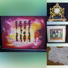 MaxSold Auction: This online auction features Harry A Stanbridge original painting, vintage books, sports collectibles, sports trading cards, vintage postcard collection, collector plates, comics, loose gemstones, stamps, banknotes, coins, vinyl records, Bunnykins, Caren Heine watercolour, Indigenous art, toys, camping gear, Pokemon cards, teacup/saucer sets, vintage iron bank, row boat, art glass, cedar chest, and much, much, more!!!