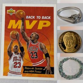 MaxSold Auction: This online auction features silver & costume jewelry, sports trading cards, vinyl records, non-sports trading cards, sports collectibles, Pokemon cards, and more!