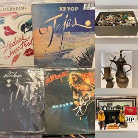 MaxSold Auction: This online auction features vintage toys, vintage music boxes, brass collectibles, vinyl records, milk glass, art glass, buttons, decanters, vintage purses, insulators, vintage bottles, cookie jar, and more!