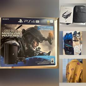 MaxSold Auction: This online auction features bikes, men’s & boys\' clothing, games, hand tools, children’s books, CDs, small kitchen appliances, drone, video game console, toys, and more!