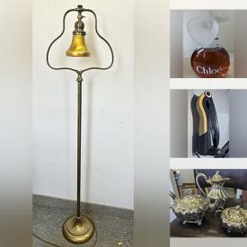 MaxSold Auction: This auction features Framed Art, Chloe Store Display, Lamps, Uranium Glass, Illuminated Globe, Figural Paperweight, Royal Doulton Dog, Steamer Trunk, Ceiling Light, Tea Cups, Art Glass, MCM Barware, BMP Monkey, Books  and much much more!
