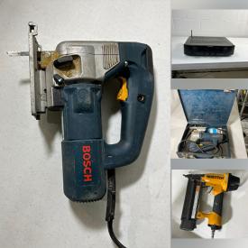 MaxSold Auction: This online auction features power & hand tools, NIP doorknob locksets, youth compound bow, art supplies, garden tools, video game console, glazed wall tile, fitness gear, humidifier, Coca-Cola collectibles, stereo components, DVD players, and more!