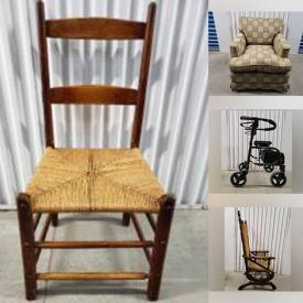 MaxSold Auction: This online auction features antique rocking chair, mobility & home health aids, vinyl records, antique chairs, antique Victrola, sewing machine, area rug, sports memorabilia, sports trading cards, tools, coins, and more!