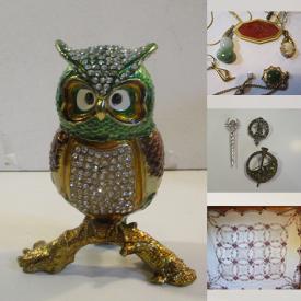 MaxSold Auction: This online auction features quilts, metal wall art, art glass, soapstone carvings, vintage marbles, vintage Hoosier cabinet, vintage biscuit jar, stained glass suncatcher, banknotes, coins, tires, ukulele, Indigenous art, uranium glass, Pokemon collectibles, vinyl records, decanters, cookie jars, Carnival glass, Wade figures, jadeite, Hull pottery, McCoy pottery, vintage table lighters, collectible thimbles, vintage oil lamp, stacking dolls, cranberry glass, DVDs, and much, much, more!!!,