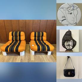 MaxSold Auction: This online auction features vintage pocket watch, women’s clothing & shoes, Mexican folk art figurine, ping pong table, vintage Lacquerware cabinets, TV, gold, silver & costume jewelry, Chinese floor vase, metal sculptures, MCM cantilever chairs, Ted Kromoic paintings, Lladro figurine, settee, teak furniture, bar stools, wood carvings, Rosewood desk, space-age furniture, folding bike, art pottery, and much, much, more!!!