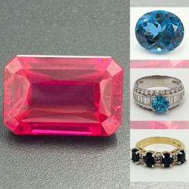 MaxSold Auction: This online auction features silver, gold & gemstone jewelry, loose gemstones, silver wafer bar, charm, cameos, coins, silver belt buckles, and more!