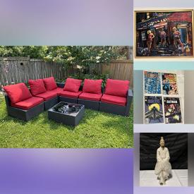 MaxSold Auction: This online auction features vinyl records, garden art, patio furniture, Willow Tree figures, vintage stained glass panel, video games, cookie jars, board game, Carnival glass, comics, and more!