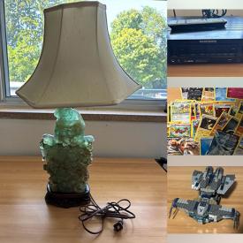 MaxSold Auction: This online auction features games, outerwear, Digimon card, Precious Moments, fitness gear, home electronics, Legos, Pokémon cards, antique Chinese Jade lamp, shoes, die-cast cars, DVDS, vinyl records, guitar, Funko Pops, and more!