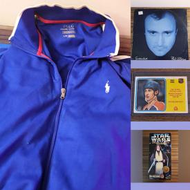 MaxSold Auction: This online auction features vinyl records, Star Wars collectibles, sports trading cards, MAD magazines, NIB action figures, toys, comics, sports collectibles, CDs, Carnival glass, Fenton glass, art glass, stone eggs, Yamaha keyboard, DVDs, oil lamps, decanter set, decorative plates, and more!