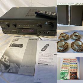 MaxSold Auction: This online auction features vinyl records, CDs, stereo components, mantel clock, demitasse cups/saucers, teacup/saucer sets, speakers, model planes, train set, vintage magazines, and more!