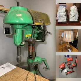 MaxSold Auction: This online auction features Rosenthal pottery, watches, stamps, desks & chairs, air purifier, Ghost chairs, area rugs, telescope, small kitchen appliances, printer, Muskoka chairs, patio furniture, mini fridge, live edge tables, TV, teak furniture, exercise equipment, fitness gear, outerwear, ukelele, guitar, R. Jean lamp, vinyl records, video game consoles & games, camping gear, Legos, hardware, chainsaw, garden tools, power & hand tools, ladders, sports equipment, games, CDs, and much, much, more!!!
