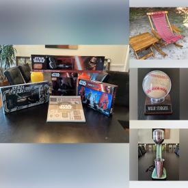 MaxSold Auction: This online auction features Star Wars collectibles, men’s clothing, laptops, nesting dolls, violin, art glass, small kitchen appliances, carved wood ducks, sports collectibles, vintage tools, power & hand tools, costume jewelry, watches, Coca-Cola collectibles, wooden train, and more!
