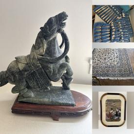 MaxSold Auction: This online auction features sports collectibles, TV, silver, gemstone & gold jewelry, glass dining table, bar stools, hand tools, area rug, live plants, planters, A. J. Casson print, wall masks, CDs, art glass, Raku pottery, air purifier, hand tools, small kitchen appliances, Judaica, home health aids, collector plates, women’s clothing & shoes, vintage Pyrex, printer, art supplies, and much, much, more!!!