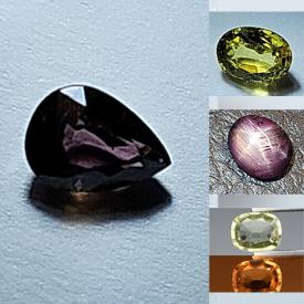 MaxSold Auction: This online auction features loose gemstones such as garnets, tanzanites, zircons, opals, sapphires, citrines, emeralds, amethysts, tourmalines, tsavorite, diaspore, aquamarine, topaz, spinel, rubies, onyx, chalcedony, labradorite, peridots, iolites, augites, and more!