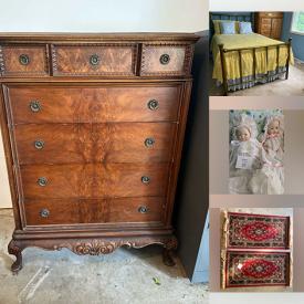 MaxSold Auction: This online auction features daybed, antique brass bed, Ty collectibles, Boyds bears, fabric, porcelain dolls, stamps, Longaberger baskets, Star Wars collectibles, thimble collection, area rugs, sewing machine, garden tools, small kitchen appliances, children’s books, yarn, craft supplies, office supplies, porcelain dolls, DVDs, stained glass panel, McDonald’s collectibles, garden art, and much, much, more!!!