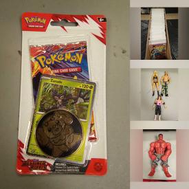 MaxSold Auction: This online auction features games, action figures, Pez dispensers, RC vehicles, Lego kit, NIB Mega Bloks figures, Star Wars collectibles, Pokemon collectibles, sports trading cards, comics, video games, and more!
