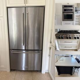 MaxSold Auction: This online auction features oven, stove top, dishwasher, refrigerator, bar stools, beverage center, kitchen island, kitchen cabinets, countertop, pendant light, surround receiver, ceiling speakers, virtual reality headset, sectional sofa, wrought iron fence, and more!