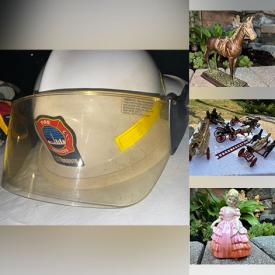 MaxSold Auction: This online auction features cast iron toys, steins, firefighter memorabilia & collectibles, Royal Doulton figurines, cameras, hand tools, game, and more!
