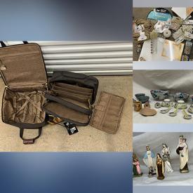 MaxSold Auction: This online auction features planters, children’s clothing, yarn, craft supplies, vintage crewel needlepoint, office supplies, Ashton Drake dolls, Roseville pottery, table lamps, toys, and more!