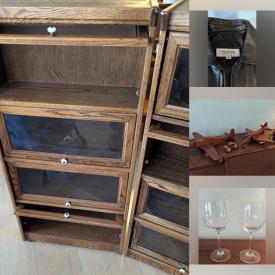 MaxSold Auction: This online auction features games, cowboy hats, men’s clothing, sports collectibles, clarinet, flying study materials, vintage children’s chairs, children’s books, camping gear, upright piano, crystal glasses, bike, bell collection, toys, vinyl records, power tool, barrister bookcases, and more!