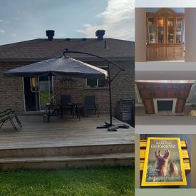 MaxSold Auction: This online auction features porcelain dolls, fireplace mantle, desk & chair, fitness gear, computer desk, mini fridge, cantilever patio umbrella, bike, patio furniture, porcelain figurines, and more!