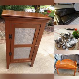 MaxSold Auction: This online auction features lighthouse collectibles, women’s shoes, pie cabinet, mini fridge, BBQ grill, Hitchcock chairs, cookie jar, International dolls, owl & cat collectibles, leather furniture, sewing machines, Willow Tree figures, Capodimonte flowers, toys, small kitchen appliances, DVDs, sports collectibles, decorative plates, teacup/saucer sets, art pottery, office supplies, ukulele, and more!