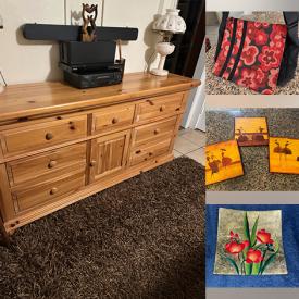 MaxSold Auction: This online auction features small kitchen appliances, sports apparel, women’s clothing & footwear, pet products, wood carving, costume jewelry,  cubby bookcase, art pottery, area rug & runner, air compressor, home health aids, power tool, patio furniture, saucer sleds, storage totes, craft supplies, camping gear, games, puzzles, kitchen gadgets, planters, and more!