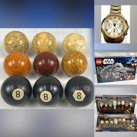 MaxSold Auction: This online auction features watches, vintage billiard balls, wood carvings, carded Hot Wheels, antique clock, coins, banknotes, silver & costume jewelry, TMNT collectibles, vintage toys, stained glass lamp, Star Wars collectibles, children’s books, Pez dispensers, stone carvings, stamps, McDonald’s collectible pins, perfume bottles, and more!