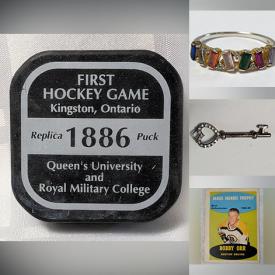 MaxSold Auction: This online auction features sports collectibles, sports trading cards, vinyl records, silver, gemstone & costume jewelry, Pokémon cards, and more!