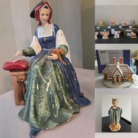 MaxSold Auction: This online auction features Royal Doulton figurines, Lilliput Lane collection, Royals collectibles, coins, Swarovski jewelry, costume jewelry, teacup/saucer sets, oil lamps, vintage mirror, display cabinets, Wade figurines, vinyl records, collector plates, art glass, vintage Pyrex, small kitchen appliances, vintage clothes, desk, bookcases, office supplies, children’s books, CDs, wheelchair, and more!