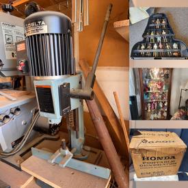 MaxSold Auction: This auction features Sheds, Patio Set, Atari,  CDs, Pool Toys, Yard Tools, Small Kitchen Appliances, Brand Collectibles, Barbies, Fridges, Compressor, Dinnerware, Dining Set, Seating, S&P Sets, Display Cabinet, Tables, Camping Gear, Sporting Goods, Dolls,  Marble Top Table, Diecast Toys, Hand & Power Tools, Starwars Figures, Bar Mirrors, Hot Wheels, Trumpet, 8mm Projectors, Holiday Decor  and much much more!
