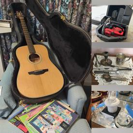 MaxSold Auction: This online auction features pool table, electric kiln, sauna, garden tools, collectible dolls, Promise bears, Rockwell Main Street houses, Pendelfin figurines, glass display cabinets, bar carts, area rug & runner, toys, electric fireplace, Swarovski figurines, angel figurine collection, Longaberger baskets, power & hand tools, vinyl records, karaoke machine, puzzles, CDs, children’s books, fitness gear, small kitchen appliances, office chairs, bar stools, wicker furniture, garden art, planters, patio furniture, home health aids, craft & sewing supplies, fabric, sewing machine, Precious Moments figurines, men’s, women’s & children’s clothing & shoes, perfume bottles, printer, office supplies, guitar, silver, gold & costume jewelry, embroidery system, sports memorabilia, serger, lawnmower, chainsaws, and much, much, more!!!