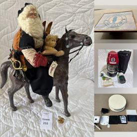 MaxSold Auction: This online auction features bike, patio table, camping gear, graphic novels, vintage children’s book, ring light, boat accessories & supplies, area rugs, art glass, steins, power & hand tools, hardware, binoculars, home brewing kit, TVs, chandelier,  winter sports gear, inflatable unicorn, snorkeling gear, luau party supplies, costumes, and much, much, more!!!