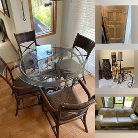 MaxSold Auction: This online auction features men’s clothing & boots, small kitchen appliances, leather furniture, power & hand tools, live plants, glass top dining table, golf clubs, floor vase, fitness gear, mini fridge, antique icebox, women’s shoes, patio furniture, and more!