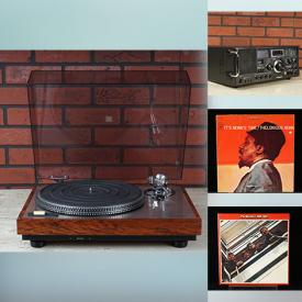 MaxSold Auction: This online auction features turntables & parts, stereo components, speakers & cables, short wave receiver, vintage radio tubes, vinyl records, laserdisc, reel-to-reels, and more!