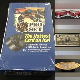 MaxSold Auction: This online auction features coins, stamps, banknotes, Magic: The Gathering cards, Pokémon cards, sports trading cards, collectible die-cast vehicles, and more!!
