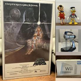 MaxSold Auction: This online auction features porcelain figurine, Dolls of the World, Evesham, vinyl records, skis, Star Wars collectibles, video game console & games, collector plates, CDs, Disney collectibles, vintage kitchen tools, antique tin ceiling tiles, costume jewelry, S&P shakers, small kitchen appliances, men’s & women\'s clothing, and more!n